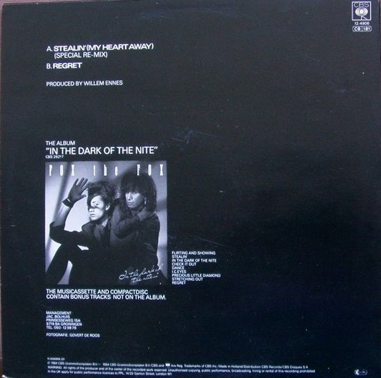 Fox The Fox : Stealin' (My Heart Away) (Special Re-Mix) (12", Maxi)