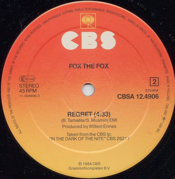 Fox The Fox : Stealin' (My Heart Away) (Special Re-Mix) (12", Maxi)