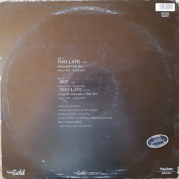 Hanna Haeze* : Too Late (12", Maxi)