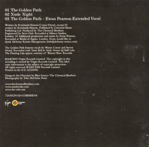 The Chemical Brothers Featuring The Flaming Lips : The Golden Path (CD, Single)