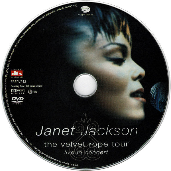 Janet Jackson : The Velvet Rope Tour - Live In Concert (DVD, PAL)