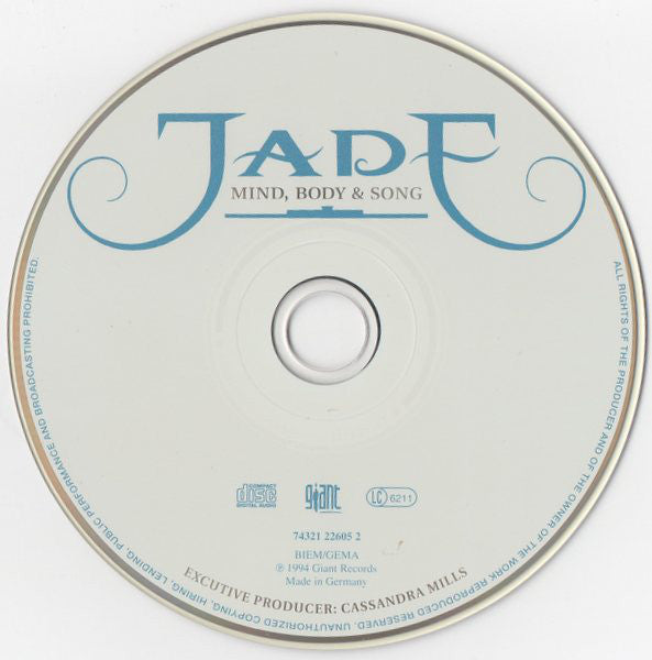 Jade (3) : Mind, Body & Song (CD, Album)