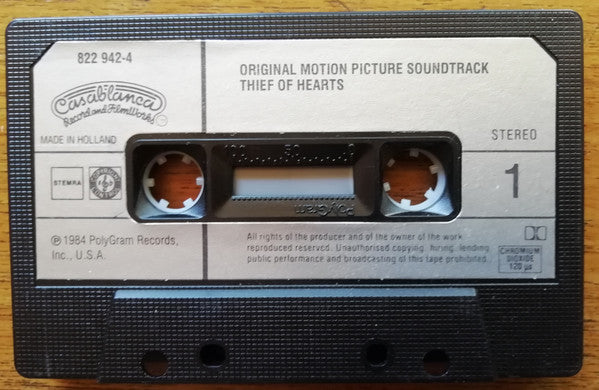 Various : Thief Of Hearts (Original Motion Picture Soundtrack)  (Cass, Album)