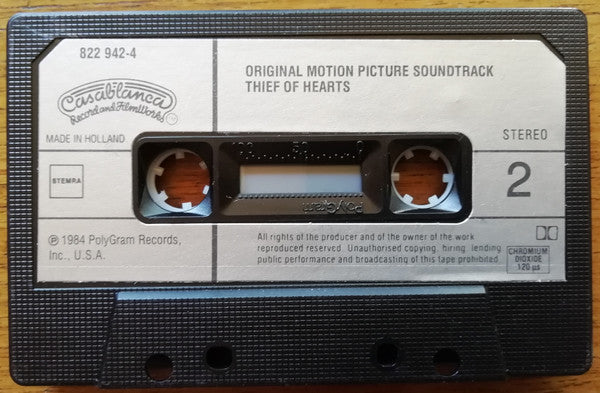 Various : Thief Of Hearts (Original Motion Picture Soundtrack)  (Cass, Album)
