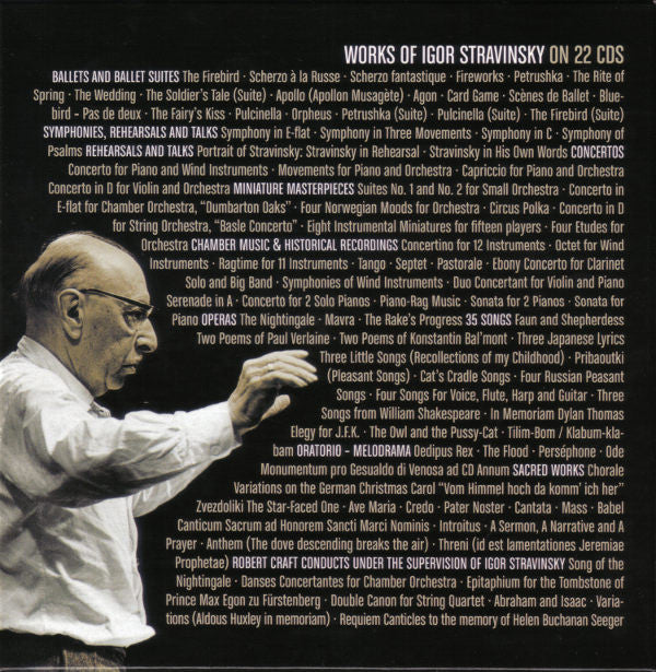 Igor Stravinsky : Works Of Igor Stravinsky (22xCD, Comp, RE, RM + Box)