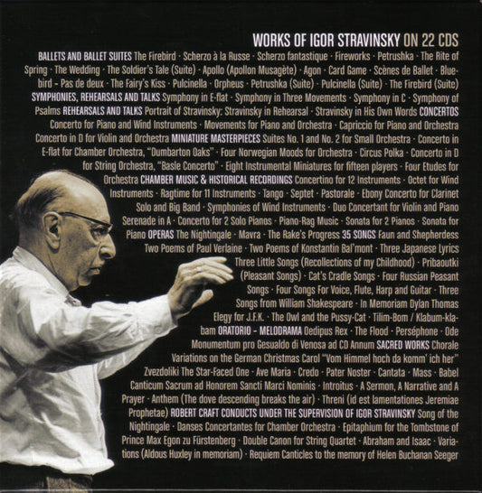 Igor Stravinsky : Works Of Igor Stravinsky (22xCD, Comp, RE, RM + Box)