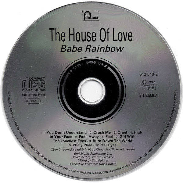 The House Of Love : Babe Rainbow (CD, Album)