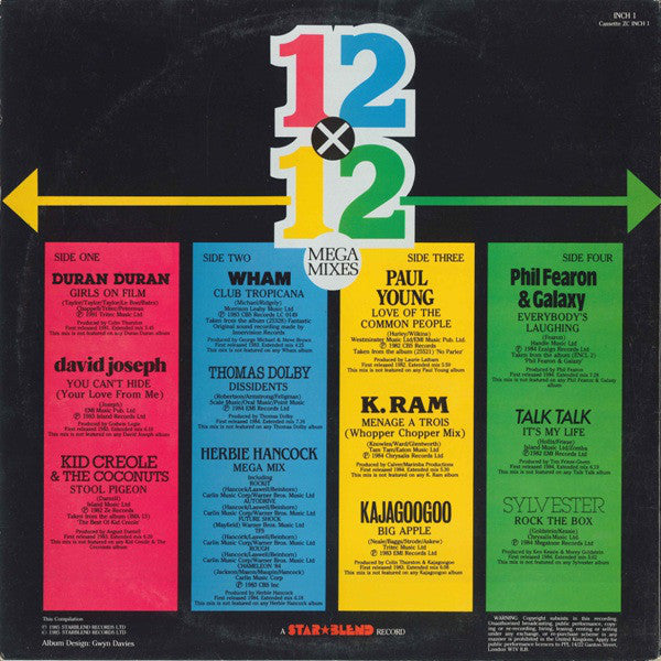 Various : 12x12 (Mega Mixes) (2xLP, Comp, Gat)