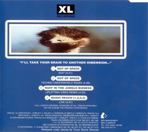 The Prodigy : Out Of Space (CD, Maxi)