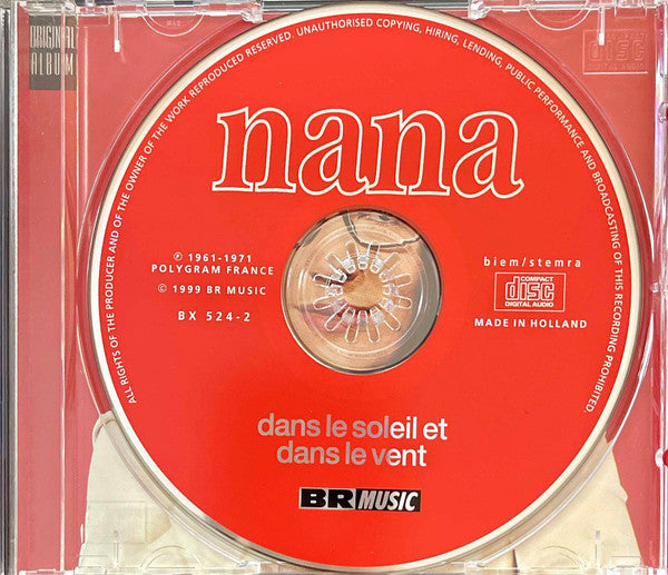 Nana Mouskouri : Dans Le Soleil Et Dans Le Vent (CD, Album)