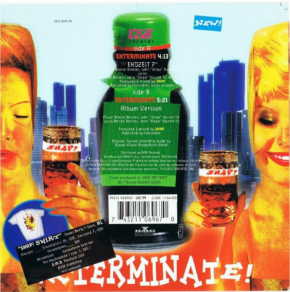 Snap! Featuring Niki Haris : Exterminate! (7", Single)