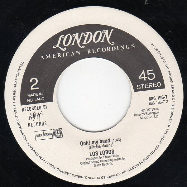 Los Lobos : Come On, Let's Go (7", Single)