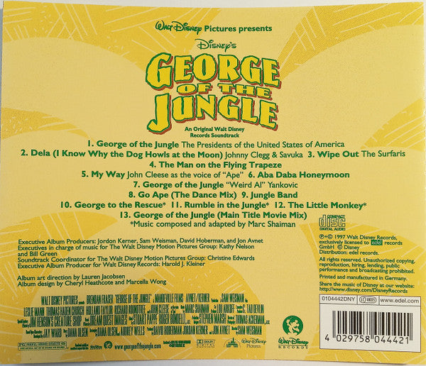 Various : George Of The Jungle (An Original Walt Disney Records Soundtrack) (CD)
