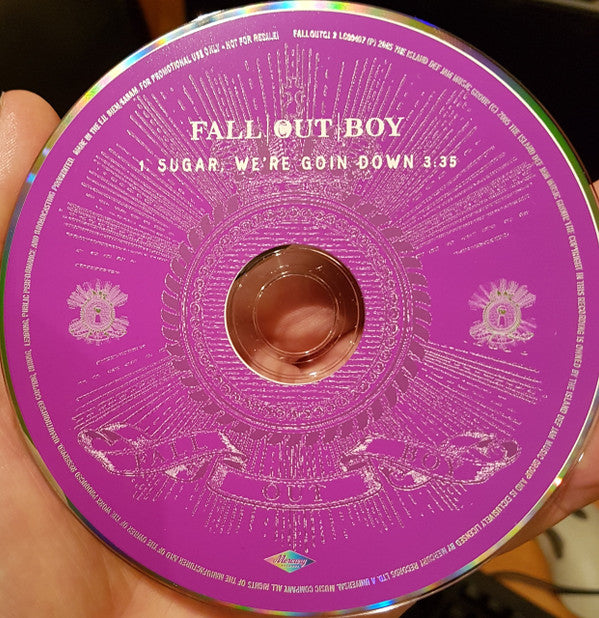 Fall Out Boy : Sugar, We're Goin Down (CD, Single, Promo)