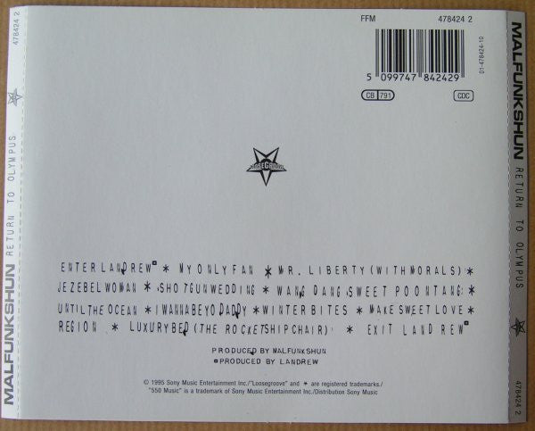 Malfunkshun : Return To Olympus (CD, Album)