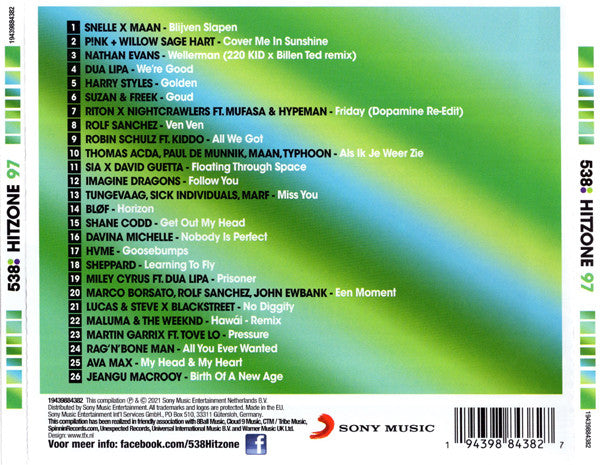 Various : 538 - Hitzone 97 (CD, Comp)