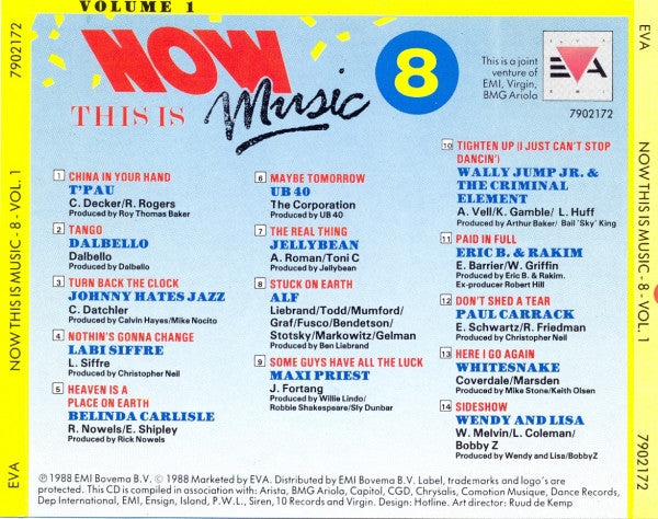 Various : Now This Is Music 8 - Volume 1 (CD, Comp)