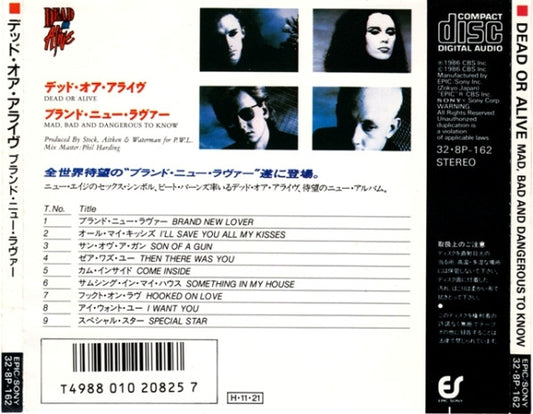 Dead Or Alive : Mad, Bad, And Dangerous To Know (CD, Album)