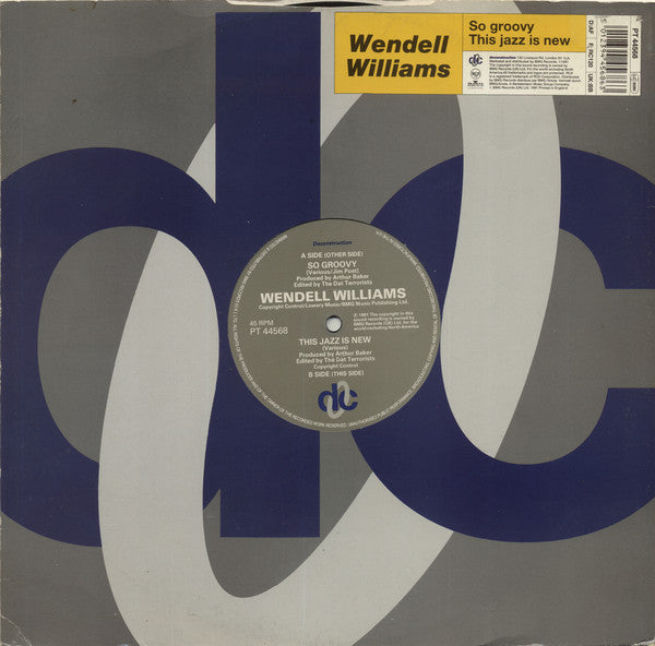 Wendell Williams : So Groovy (12")