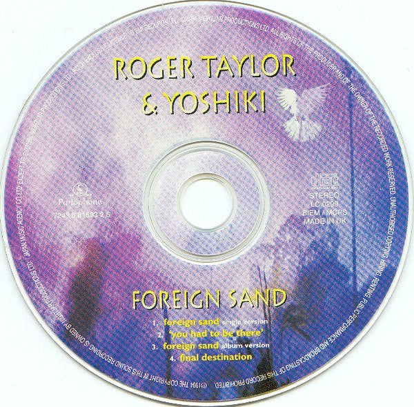 Roger Taylor & Yoshiki : Foreign Sand (CD, Single)