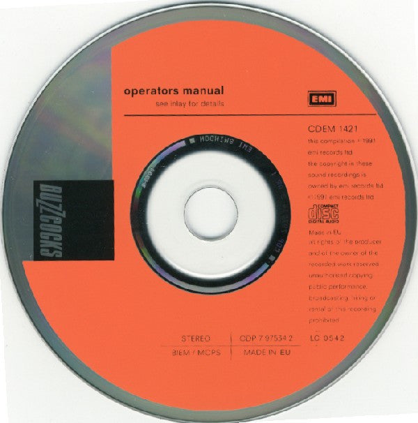 Buzzcocks : Operators Manual (Buzzcocks Best) (CD, Comp)