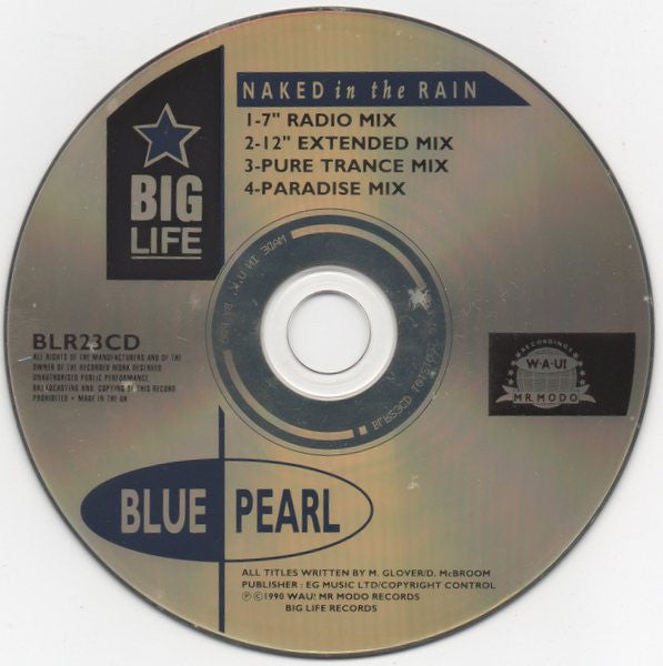 Blue Pearl : Naked In The Rain (CD, Single)