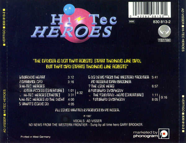 Ad Visser : Hi-Tec Heroes (CD, Album)