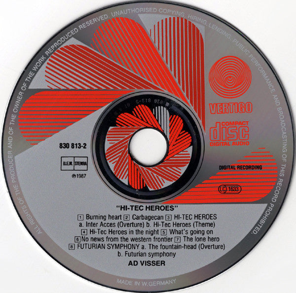 Ad Visser : Hi-Tec Heroes (CD, Album)