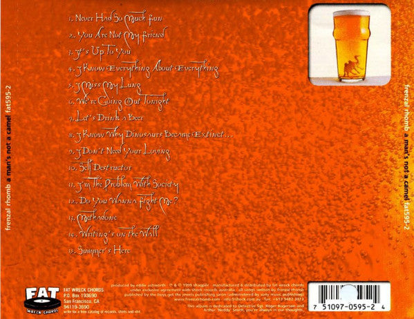 Frenzal Rhomb : A Man's Not A Camel (CD, Album)