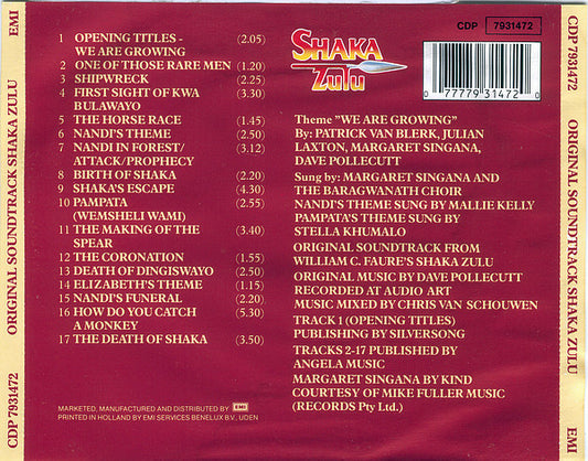 Dave Pollecutt : William C. Faure's Shaka Zulu: Original Soundtrack (CD, Album)