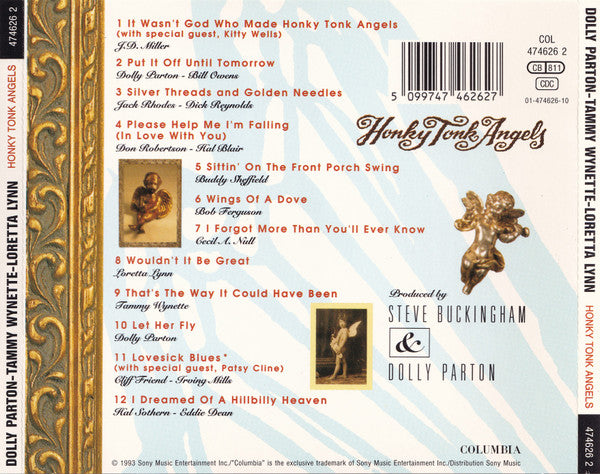 Loretta Lynn, Dolly Parton, Tammy Wynette : Honky Tonk Angels (CD, Album)