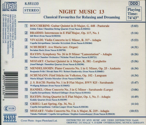 Various : Night Music 13 (CD, Comp)