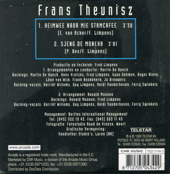 Frans Theunisz : Heimwee Noar Mie Stamcafee  (CD, Single)