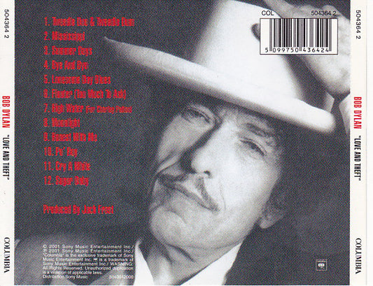 Bob Dylan : "Love And Theft" (CD, Album, Son)