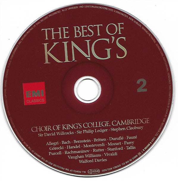 The King's College Choir Of Cambridge, David Willcocks, Philip Ledger, Stephen Cleobury : The Best Of King's (2xCD, Comp)