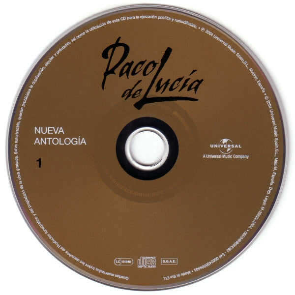 Paco De Lucía : Nueva Antología (2xCD, Comp, RE)