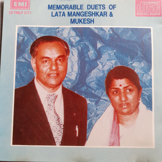 Lata Mangeshkar & Mukesh : Memorable Duets Of Lata Mangeshkar & Mukesh (CD, Comp)