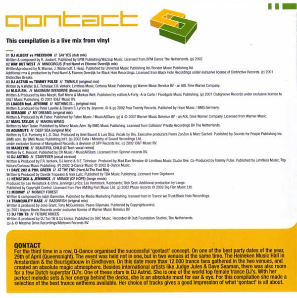 Various : Qontact (CD, Comp, Mixed)