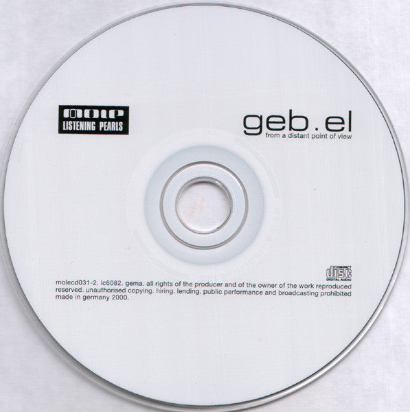 Geb.el : From A Distant Point Of View (CD, Album)