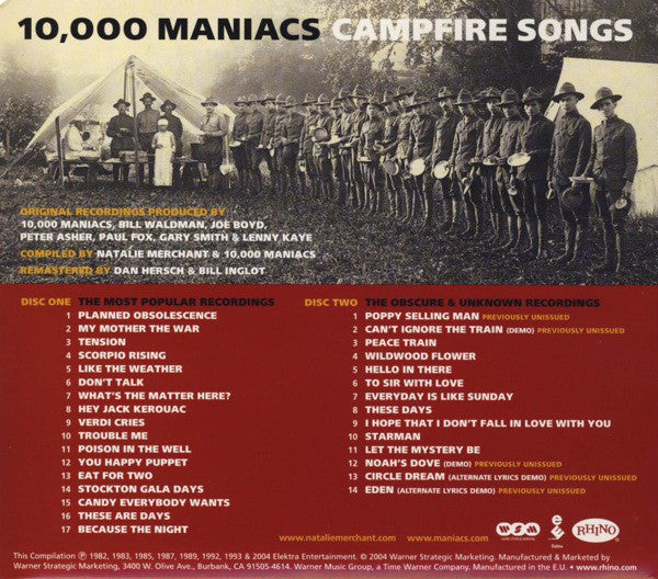 10,000 Maniacs : Campfire Songs (2xCD, Comp, RM)