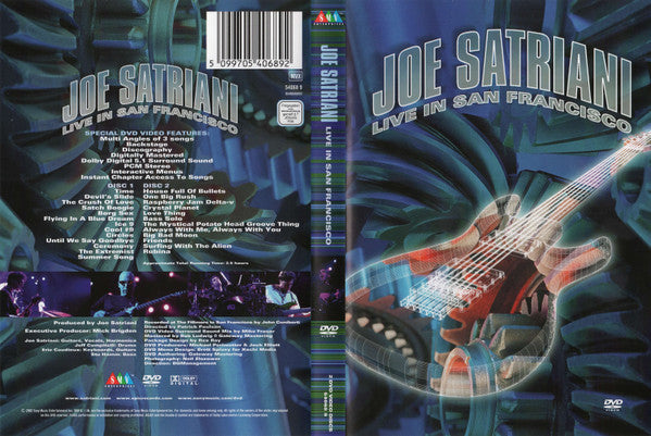 Joe Satriani : Live In San Francisco (2xDVD-V, Dol)