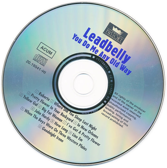 Leadbelly / Big Bill Broonzy : You Do Me Any Old Way (2xCD, Comp, RM)