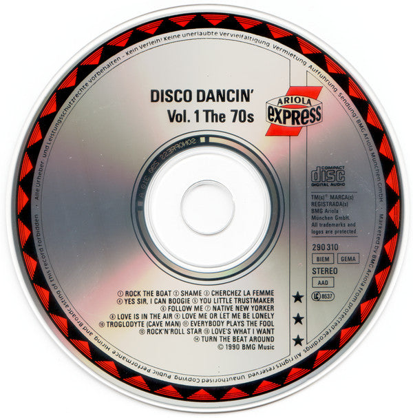 Various : Disco Dancin' Vol. 1 The 70s (CD, Comp)
