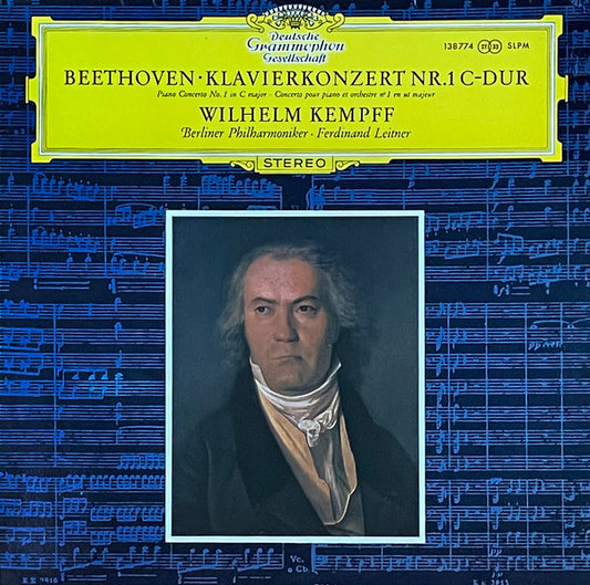 Ludwig van Beethoven – Wilhelm Kempff · Berliner Philharmoniker · Ferdinand Leitner : Klavierkonzert Nr. 1 C-dur (LP, RP)