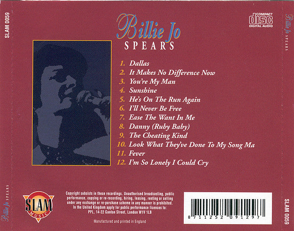 Billie Jo Spears : Billie Jo Spears (CD, Comp)