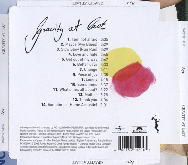 Ayo (2) : Gravity At Last (CD, Album, Sup)