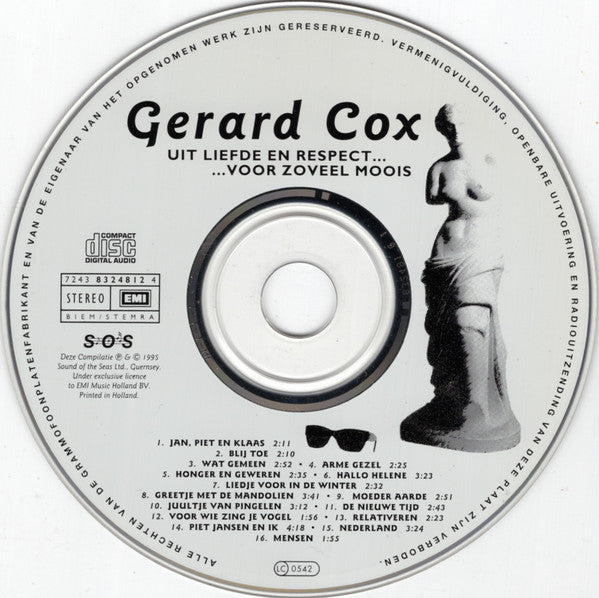 Gerard Cox : Uit Liefde En Respect ... Voor Zoveel Moois (CD, Album)