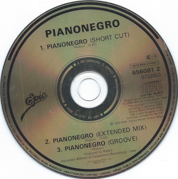 Pianonegro : Pianonegro (CD, Single, Car)