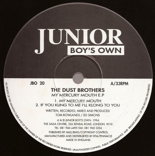 The Dust Brothers (2) : My Mercury Mouth E.P (12", EP, RP)