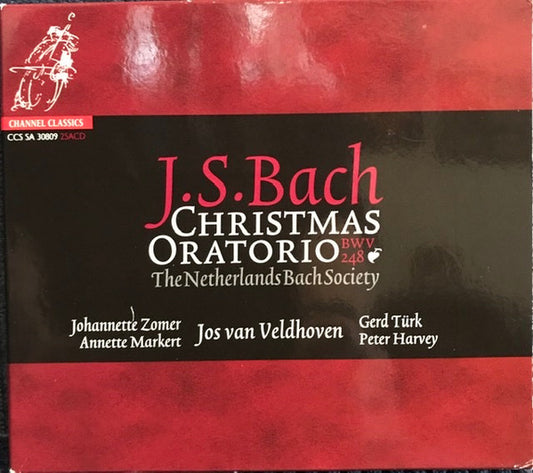 Johann Sebastian Bach / De Nederlandse Bachvereniging, Johannette Zomer, Annette Markert, Gerd Türk, Peter Harvey, Jos Van Veldhoven : Christmas Oratorio BWV 248 (2xSACD, Hybrid, Multichannel, Album, RE)